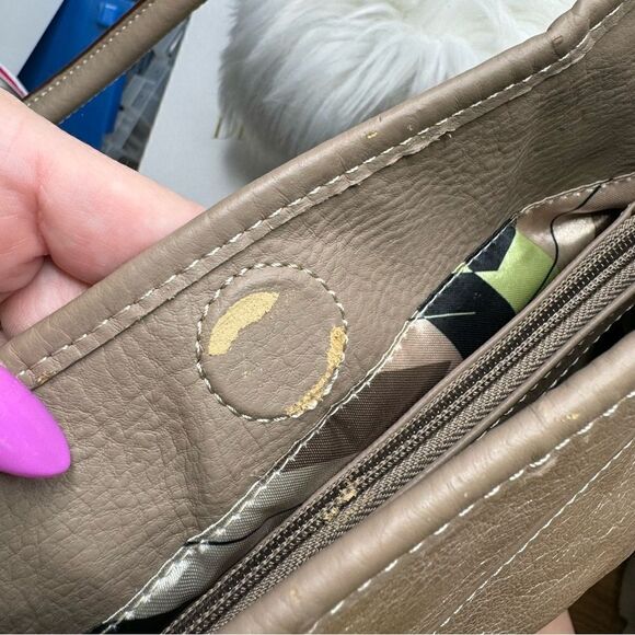 Tignanello Bronze Shoulder Bag w/ pouch - Picture 9 of 16